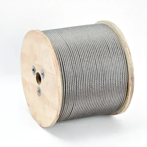 Galvanized Steel Wire Rope 6mm 8x19 Soft Alloy Steel Wire Rope Cable EN 12385-4 ASTM Standard Elevator Use