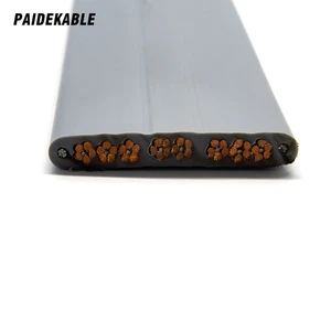 PAIDE PDK31300-40*0.75 Flat Elevator Cable 40x0.75mm Bare Copper Conductors PVC Insulation/NBR Jacket Durable for Passenger