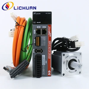 Lichuan 600W 1.91Nm EtherCAT AC Servo Motor Driver Controller Kit 3000rpm 17bit Incremental Encoder 60M01930B+LC10E