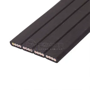 12 Core PVC Insulated H07VVH6-F Flat Cable Elevator Cable Travelling Cable