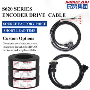 MiNZAN S6-L-M107-P01-M111-1.0-T 750W 300V High Flexible Servo Encoder Drive Cable Harness for Motor Encoder Connecting