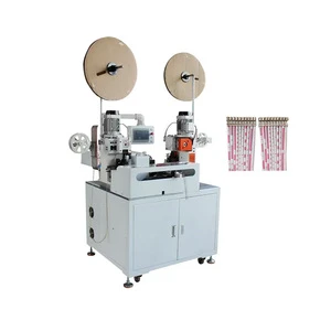 Fully Automatic Double Head Flat Ribbon Cable Terminal Crimping Machine - Mitsubishi Servo Model