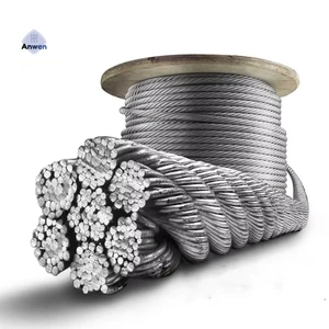 Elevator Lifting Steel Wire Rope Cable for Sale 8*19s+fc 8mm 10mm With Wholesale Price Elevator Steel Wire Rope 11mm for KONE