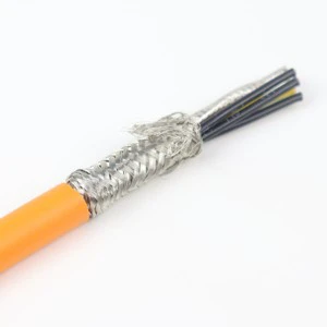 Robot for Servo Encoder Stranded Copper Cable High-Flexibility Shielded Wire Environments Mineral Oil High Mechanical Stress