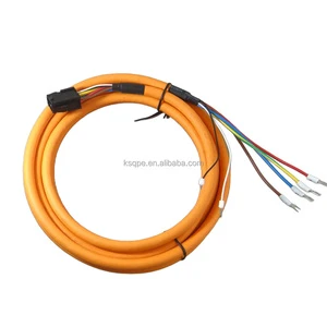 Orange Servo Motor Power Cable J2S Series Servo Cable Wire Harness