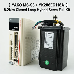 JLE CNC TECH Original YAKO MS-S3 Pulse-Type Low-Power Hybrid Servo Stepper Driver Digital Display for CNC Router