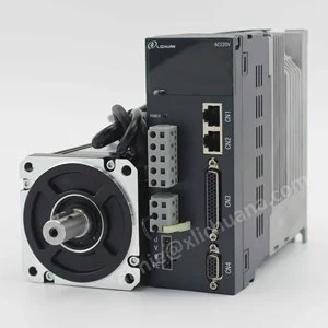 LICHUAN AC Servo Motor 1KW 4Nm 80M04025+A4 AC220v Flange 80mm 2500rpm Cnc Servo Motor Drive Kit 50-60Hz Cnc Servos