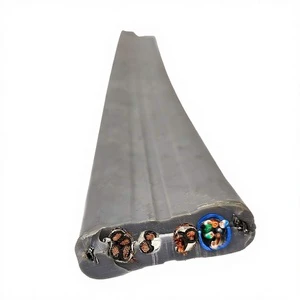 Elevator Air Conditioning Accompanying Oxygen Free Copper PVC Flat Shape Multi Core Cable 20/25 0.5mm2 Heat Marine Mining