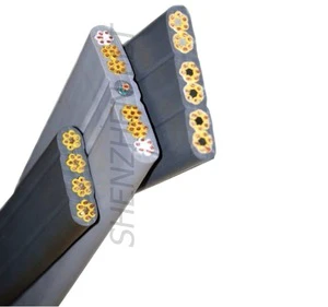 Multi Cores Shielded Flat Elevator Cable for Building