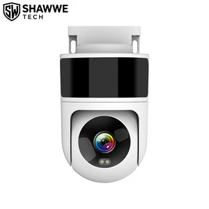 4MP PTZ Network Camera CMOS Motion Detection Night Vision Full Color Two-Way Audio Built-in Siren Outdoor Surveillance Cloud
