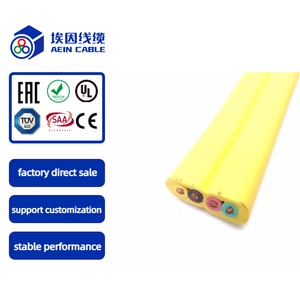CE H05VVH6-F 12 Core Copper Conductor PVC Insulation Elevator Cable 300/500V Flat Flexible Traveling Control Cable