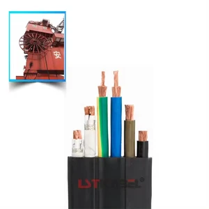 Elevator Traveling Flat Cable 300/500V with Twisted Communication Pair, PVC, 2-24C + 1-2*Pair