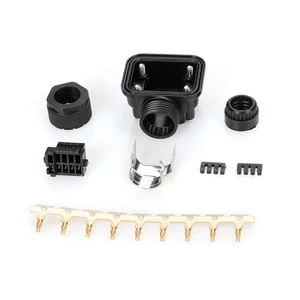 IP67 Waterproof 9 Pin Encoder Connector for Mitsubishi J3 J4 Servo Motor 9P Male Crimp Type