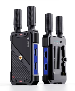 SYONG 4K 400M Wireless HDMI Extenders 1080P 60Hz Point to Multi-Point (4pc) NP-F Series Chargeable Battery Local Loop Out