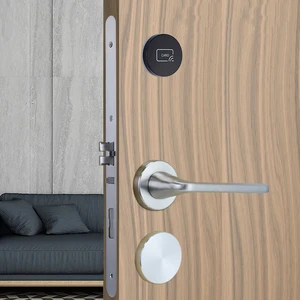 For & App Controlled Cloud Storage Stainless Steel Smart Door Lock with RFID Card and Keyless Entry for Hotels