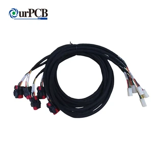 Customized Automotive Steering Wheel Wiring Harness for Car Terminal Waterproof Connector Switch Assembly Control Truck