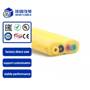 12 Core Copper H05VVH6-F Industrial Home Appliance Construction Flat Flexible Cable 300/500V PVC Insulated for Elevator Crane