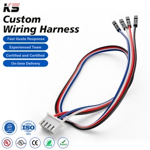 Electronic Wiring Connector Wire Harness Cable Assembly Custom 0.8-2.54Mm Pitch 1-40Pin Jst Ph Xh Gh Zh Sh Molex Dupont Sur