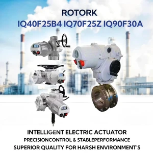 New Rotork IQ40F25B4 IQ70F25Z IQ90F30A New Intelligent Multi-Turn Electric Valve Actuator,1000-2000Nm,IP68 Non-Intrusive