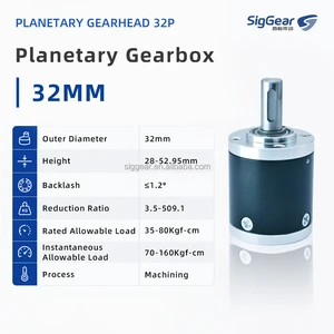 32mm Planetary Gear Head DC Motor Gearbox High Torque Metal Gear Reducer 3V-36V Custom Low Noise Speed Reducer Modules OEM ODM