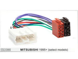 ISO Wiring Harness Car Radio Stereo Power Speaker Cable Adapter Plug Loom Compatible With Mitsubishi