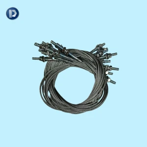 Stainless Steel Elevator Door Cable Lift Door Wire Rope Elevator Electrical Partsdoor Cable, 3mm, 2m Long