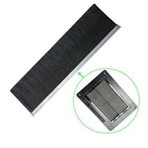 UL94-V0 Flame Retardant Cable Tidy Brush Grommet for Server Racks Data Centers and Home Office Cable Organization