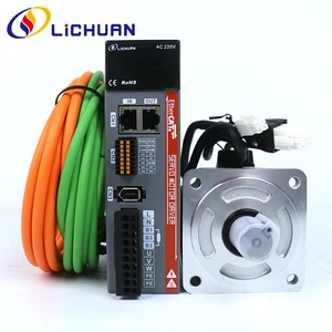 Lichuan LC10E 3000rpm AC Servo Motor Set 100W /200W /400W/600W 0.32/0.637/1.27/1.91N.m EtherCAT Motor Driver Kit Laser Machine