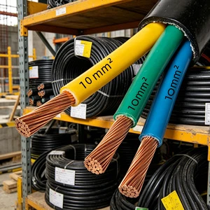 Solid Copper Core 3 Core 10 Square Millimeter Cable for Residential Building Circuit Renovation