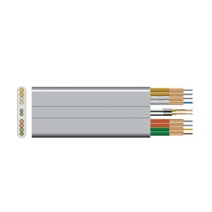 Wholesale High Precision Durable Copper PVC Insulated Flat Elevator Travelling Cable-Modern Design for Hotel Use