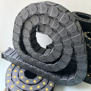 Yodel Quality 1st Cadena De Arrastre De Cable 65x60 Power Cable Cnc Cable Track Pipe Hose Carrier Nylon Drag Chain for Gantry