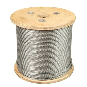 Bright or Galvanized Elevator Lift Hoist Traction Cable Wire Rope with 6X19s 8X19s 9X19s