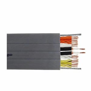 Solid Flat 3-Core H05VVH6-F/H07VVH6-F/TVVB/TVVBG Elevator Traveling Cable Rubber Insulated Copper Electrical Wire Overhead