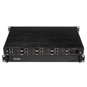 8-Channel Full HD IP Video Encoder Cable 1U Rack H265 H264 for IPTV Live Radio TV Broadcasting Equipment