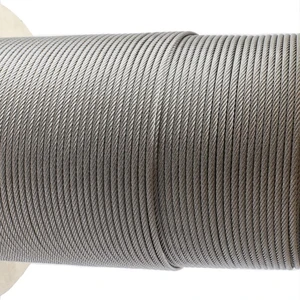 Non-alloy Carbon Steel Elevator Wire Cable 8x19S+FC Galvanized Steel Wire Rope