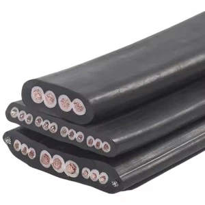 TVVB Elevator Cable High Flexibility Flat Cable 300/500V for Elevator Trailing Application