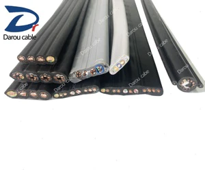 Elevators CCTV Cat6 Cat8 Ethernet Cable Copper PVC Insulation Flat 2.5mm Twin and Earth Reel Cable