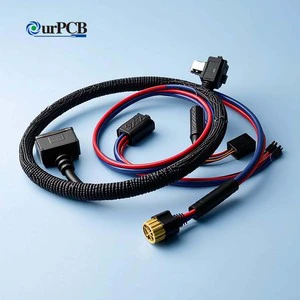 High Voltage Excavator Engine Gearbox Double Cable Clip Throttle Wiring Harness Assembly Cable for Forklift