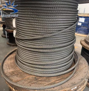 8x19 Elevator Steel Wire Rope Cable Factory Direct Traction Hoisting Cable Iwrc Elevator Steel Wire Rope Cable