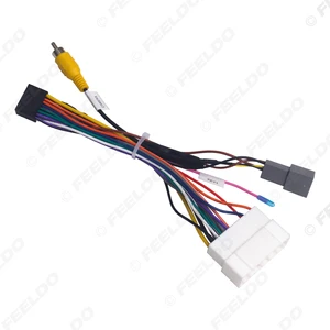 Car 16pin Power Cord Wiring Harness Adapter for Mitsubishi Outlander 2021 Radio Wire Installation Head Unit