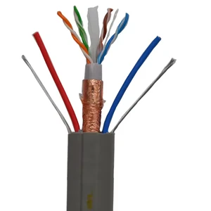 CAT6 Flat Traveling Elevator Cable Copper Conductor with PVC Insulation
