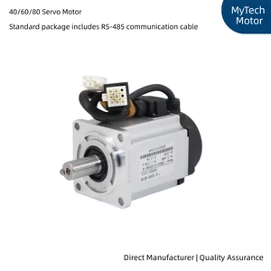 OEM PS100 Single-Phase Flange Servo Motor Kit 400W 600W 750W 1000W AC Servo System Encoder + Power + Pulse Cables CNC