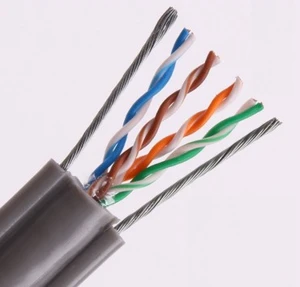CAT6 UTP Elevator Traveling Cable with Steel Wire for IP Camera/Power Transmission
