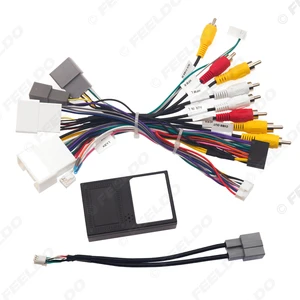 Car 16pin Power Cord Wiring Harness Adapter With Canbus Box for Mitsubishi Pajero Sport (20-23,Support360-Panoramic)