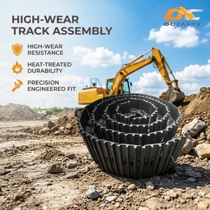 OC PARTS Mini Excavator Track Link Assembly 201-32-00200 For Komatsu PC56 Crawler Undercarriage Parts Track Chain Group