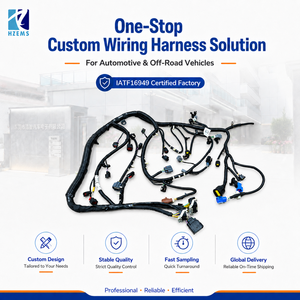 For Custom Automotive Wiring Harness Solution Tinned Copper PTFE PVC Engine Wire Harness Kit Assembly Professional Manufacturer