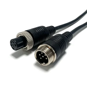 Custom GX12 6 Pin Waterproof Aviation Servo Encoder Cable Mini Absolute Encoder Position Signal Wire for Compact Motion Control
