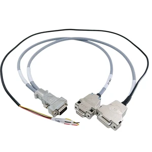 Custom Industrial Encoder Cable HDB15 Female DB9 Female DB15 Male Connectors High Flexibility Shielded IP67 Rated CNC Machines