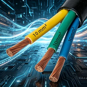 General Use 3 Core 10mm2 Copper Power Cable for Commercial Shop and Office Electrical Layout