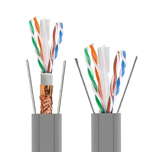 23Awg Cat6 Lan Cable Lift Travelling Network Cable Elevator Cable for CCTV Camera